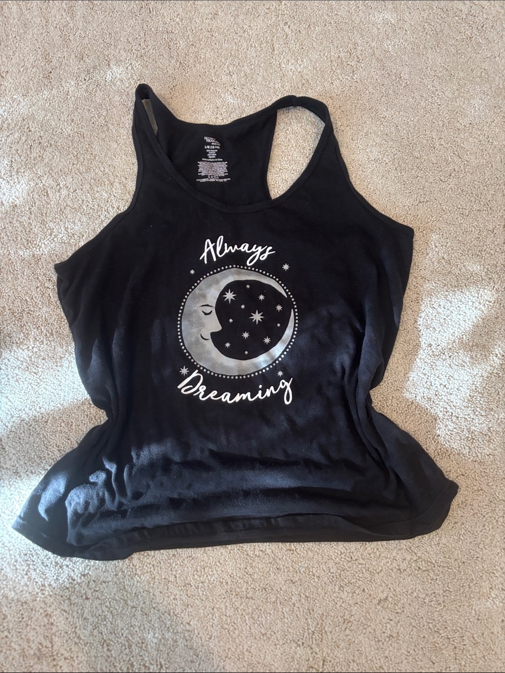 Secret Treasures Black Moon & Stars Racerback Tank